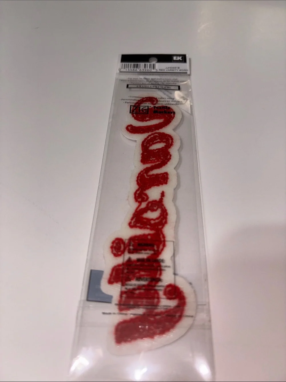 Jolee's Boutique RED SCHOOL SPIRIT Scrapbook Dimensional Stickers Varsity